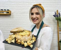 Pão recheado com alheira