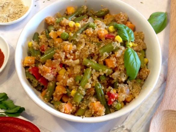 Quinoa com vegetais