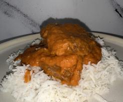 Bochechas de porco com arroz