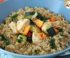 Recette Filet de poulet sans peau, Quinoa & Haricot vert