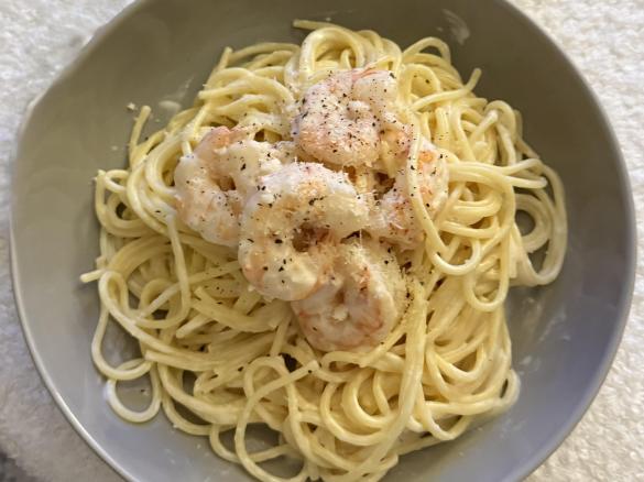 Massa Cremosa de Camarão na Bimby