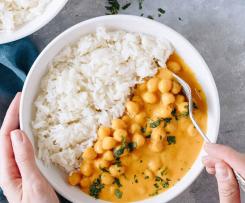 Caril de grão  com manga